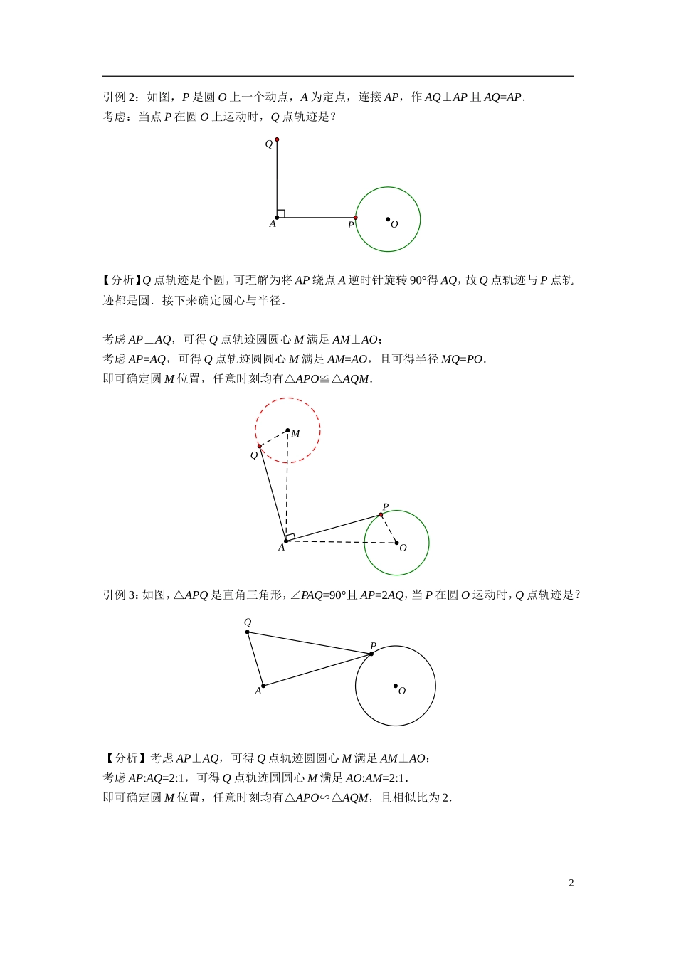 初中数学模型--最值系列之瓜豆原理_第2页