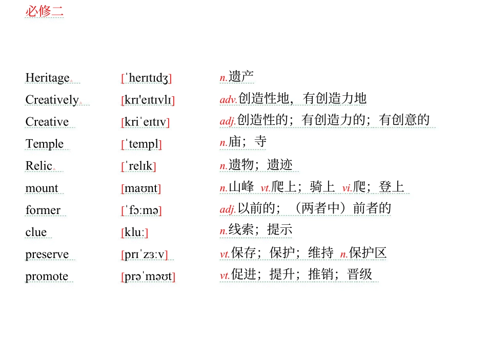 高中英语单元生词和习惯用语-必修2_第1页