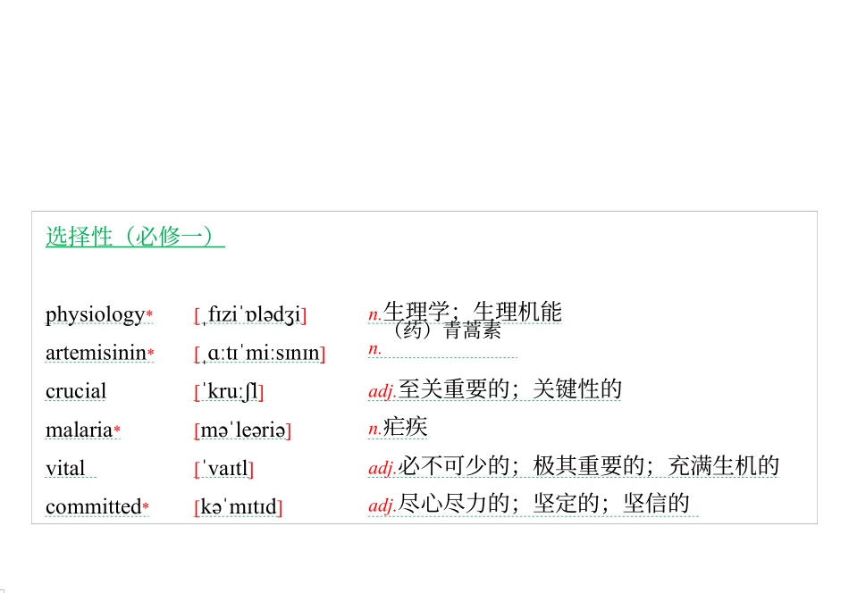 高中英语单元生词和习惯用语-选修1_第1页