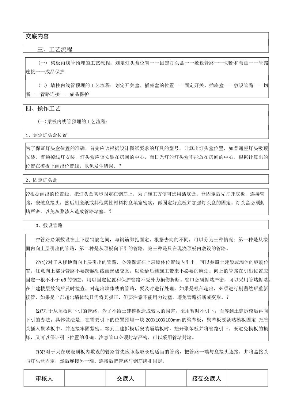 线管、线盒预埋技术交底_第3页