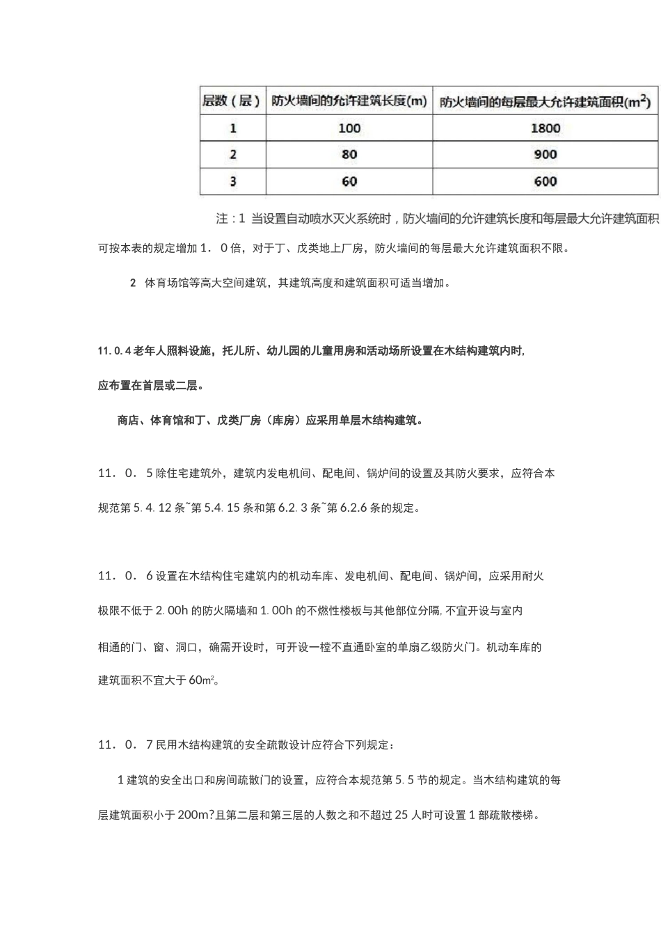11 木结构建筑建筑设计防火规范_第3页