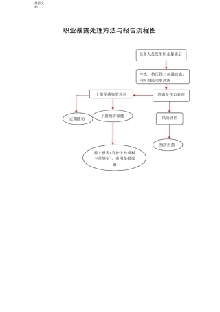 职业的暴露后处理流程图