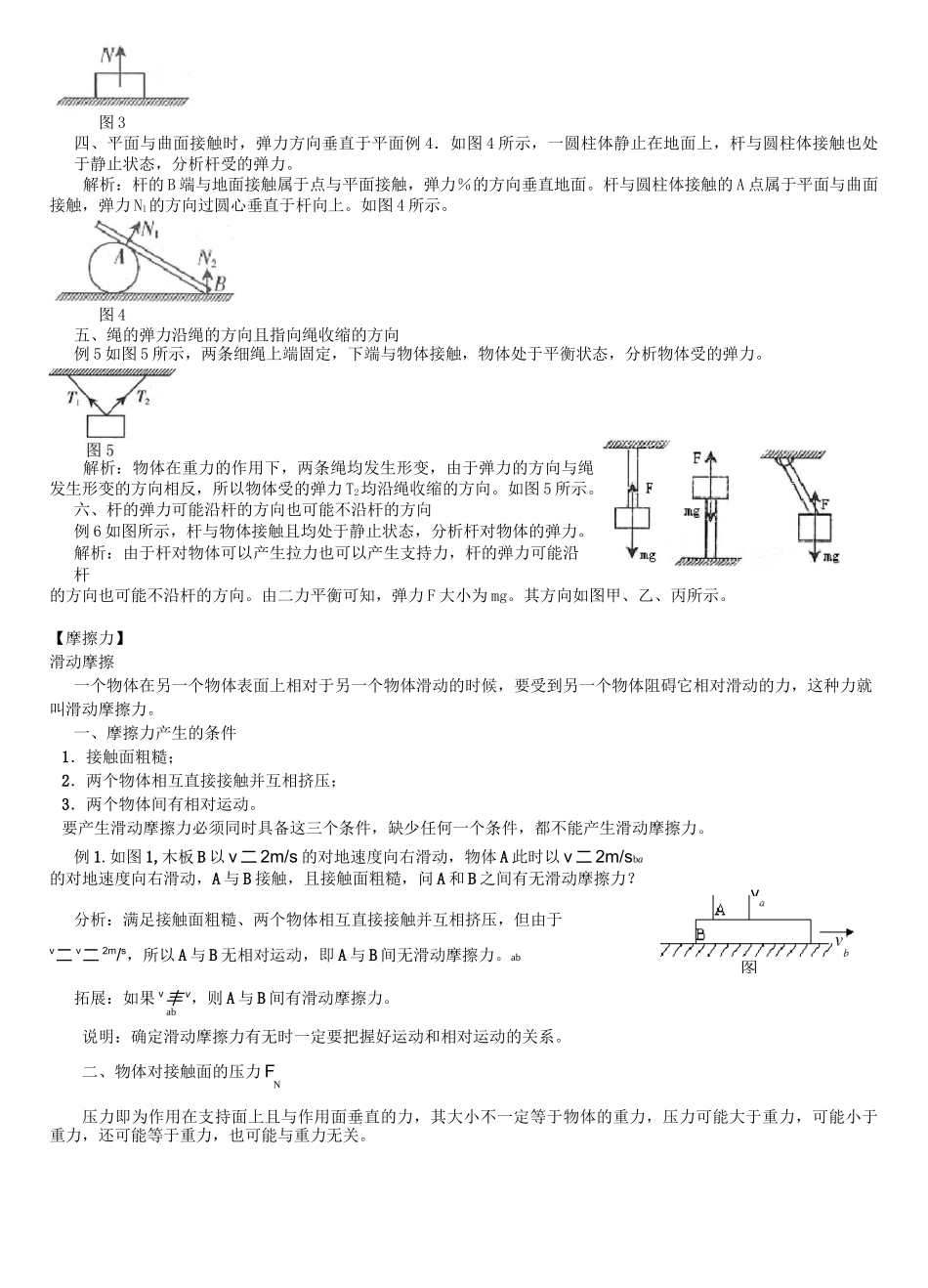 (完整版)高中物理《相互作用》专题知识点及习题_第2页