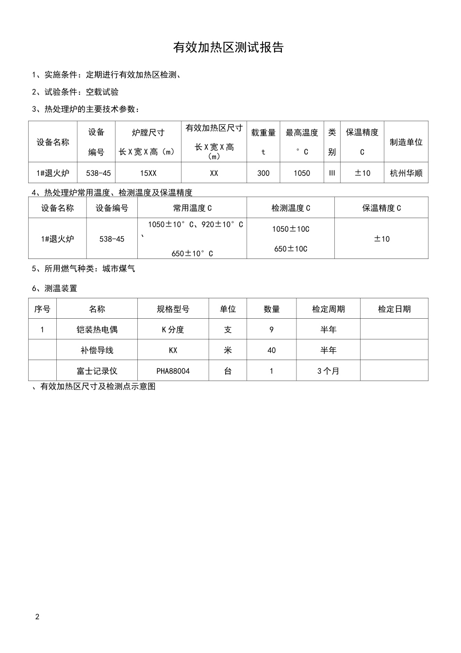热处理炉有效加热区检测报告_第2页