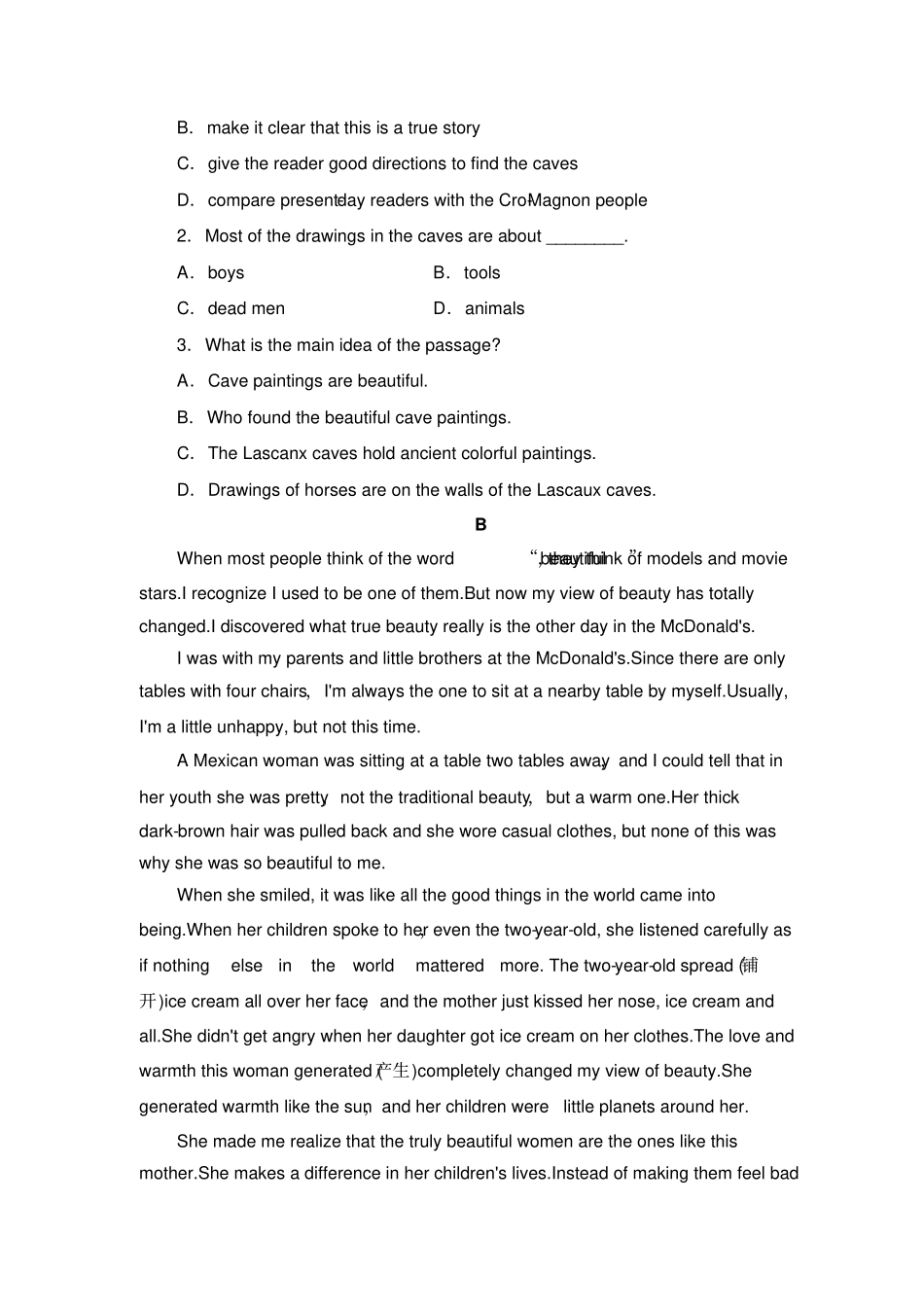 牛津译林版高中英语必修二模块综合测评2_第2页