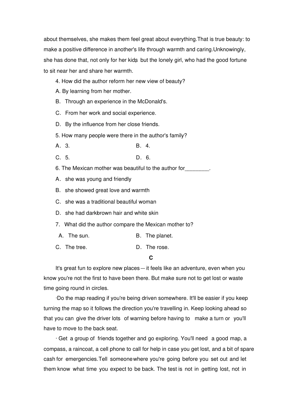 牛津译林版高中英语必修二模块综合测评2_第3页