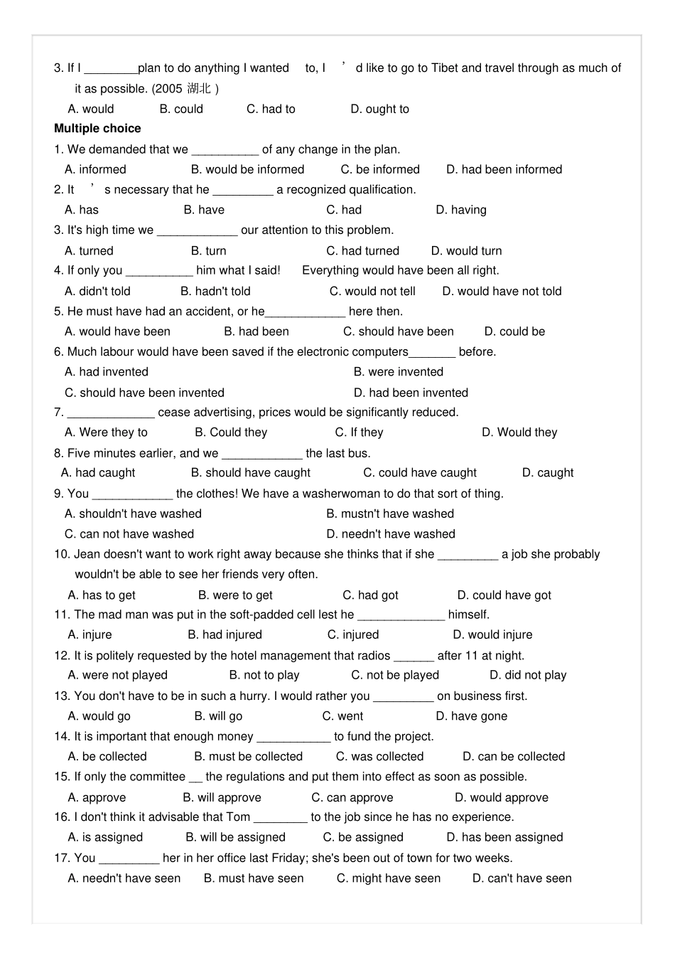 牛津译林版高中英语选修六m6u4作业学生版_第2页