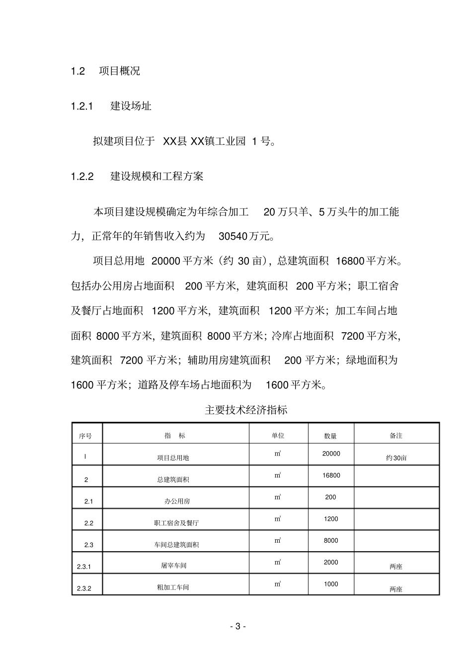牛羊肉综合加工项目可行性研究报告_第3页