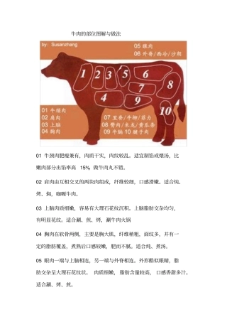 牛肉知识汇总汇总