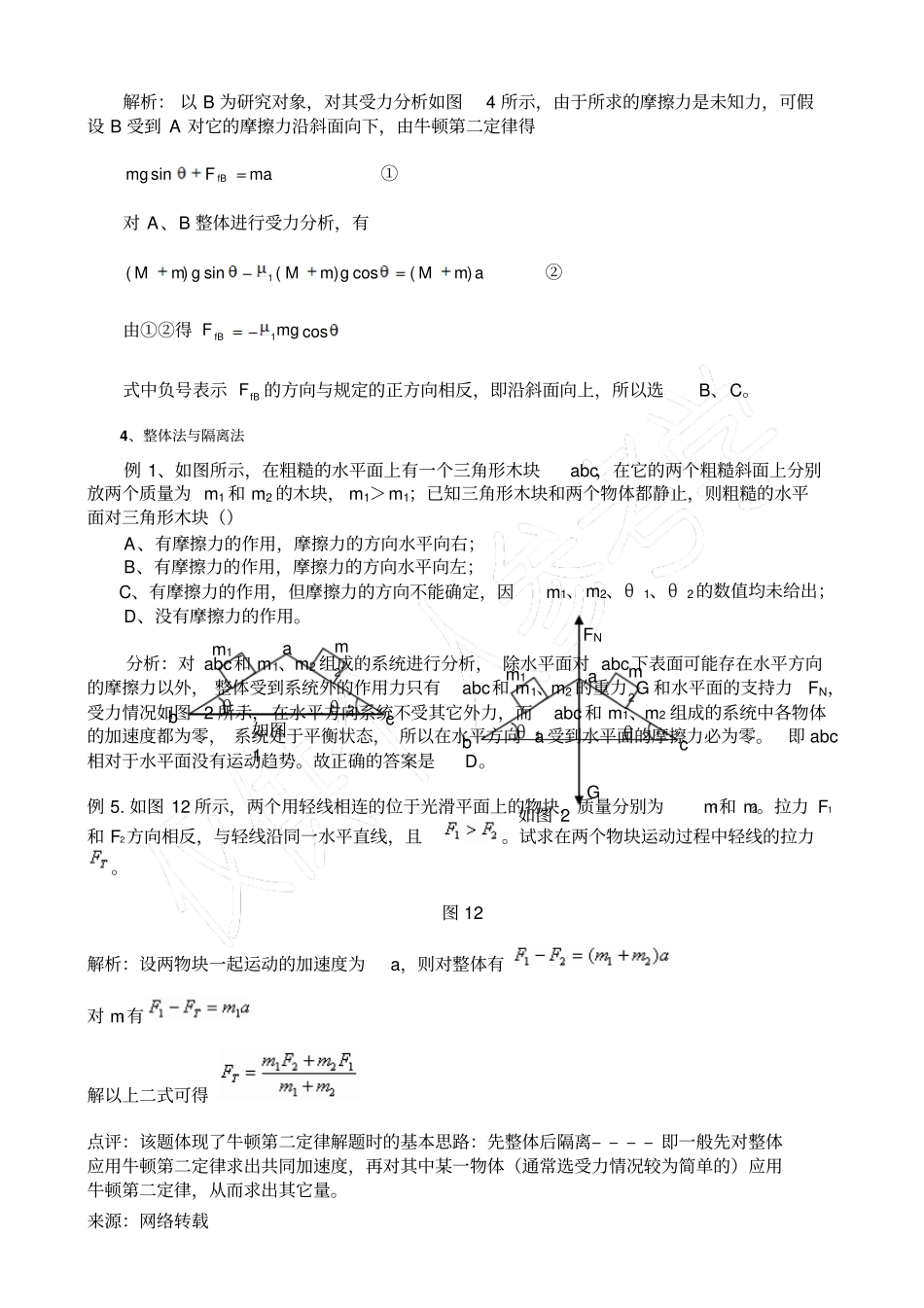 牛顿运动定律常用解题方法_第3页