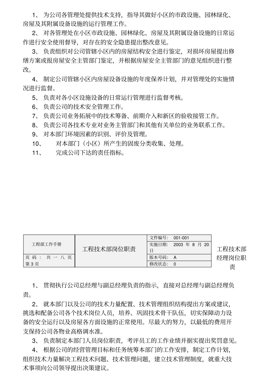 物业公司工程技术部岗位职责_第2页
