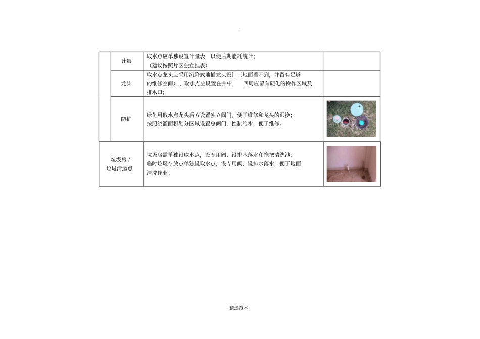 物业前期介入意见小区取水点_第3页