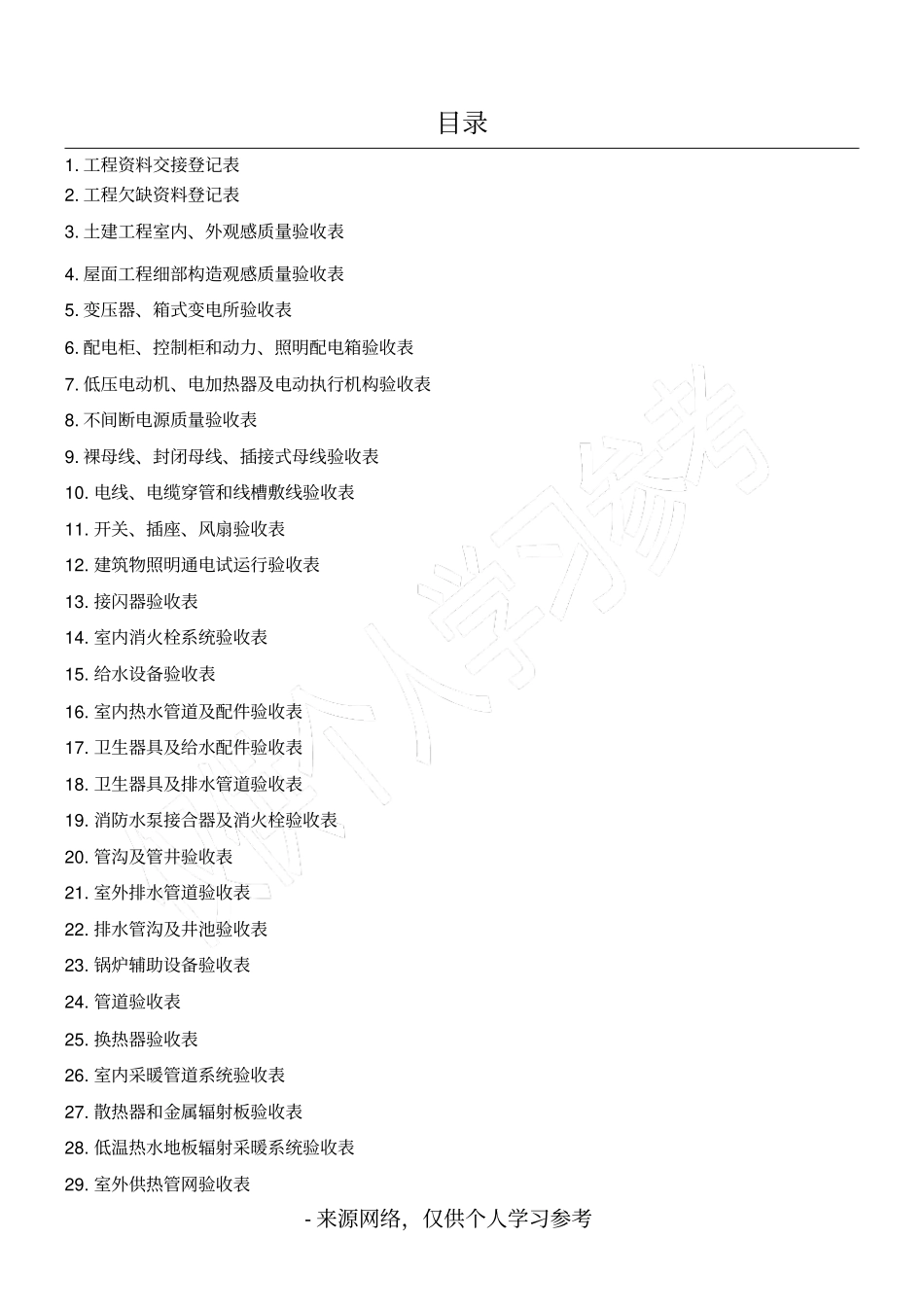 物业承接查验表格汇总_第1页