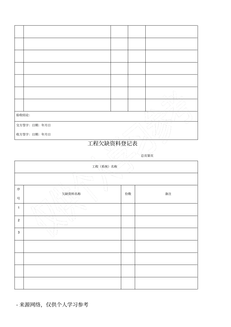 物业承接查验表格汇总_第3页