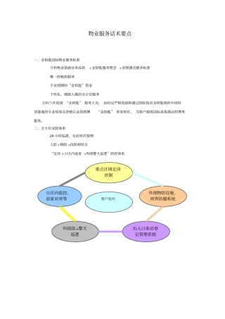 物业服务话术要点