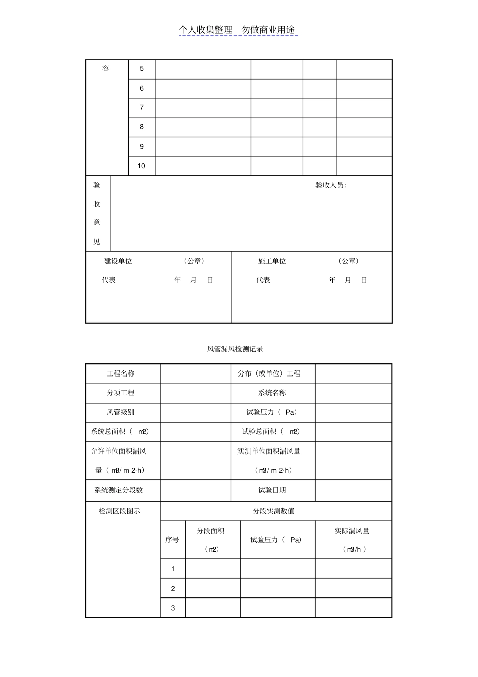 物业管理接管验收手册整理版暖通空调验收及表格_第2页