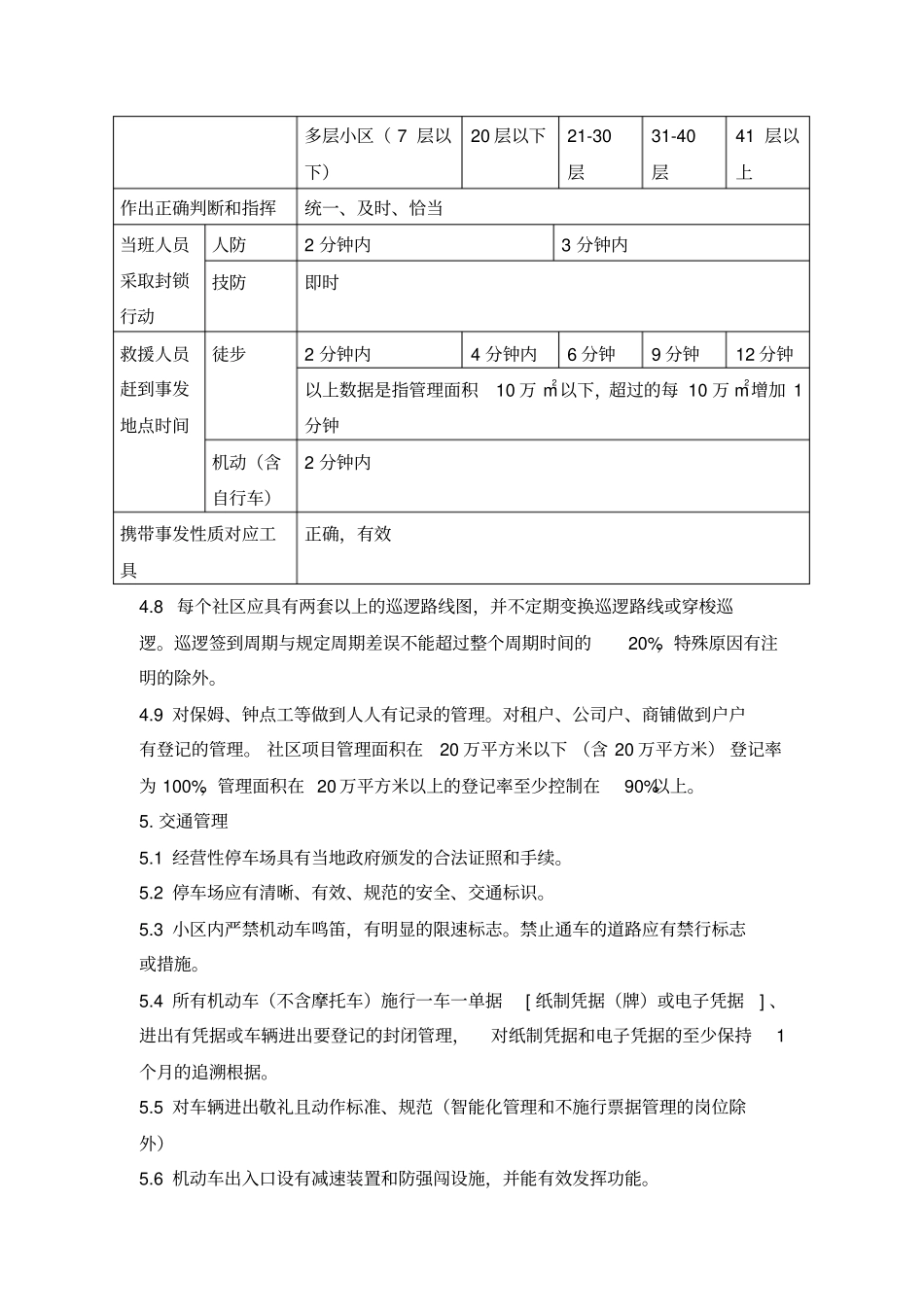 物业管理标准安全管理方案_第3页
