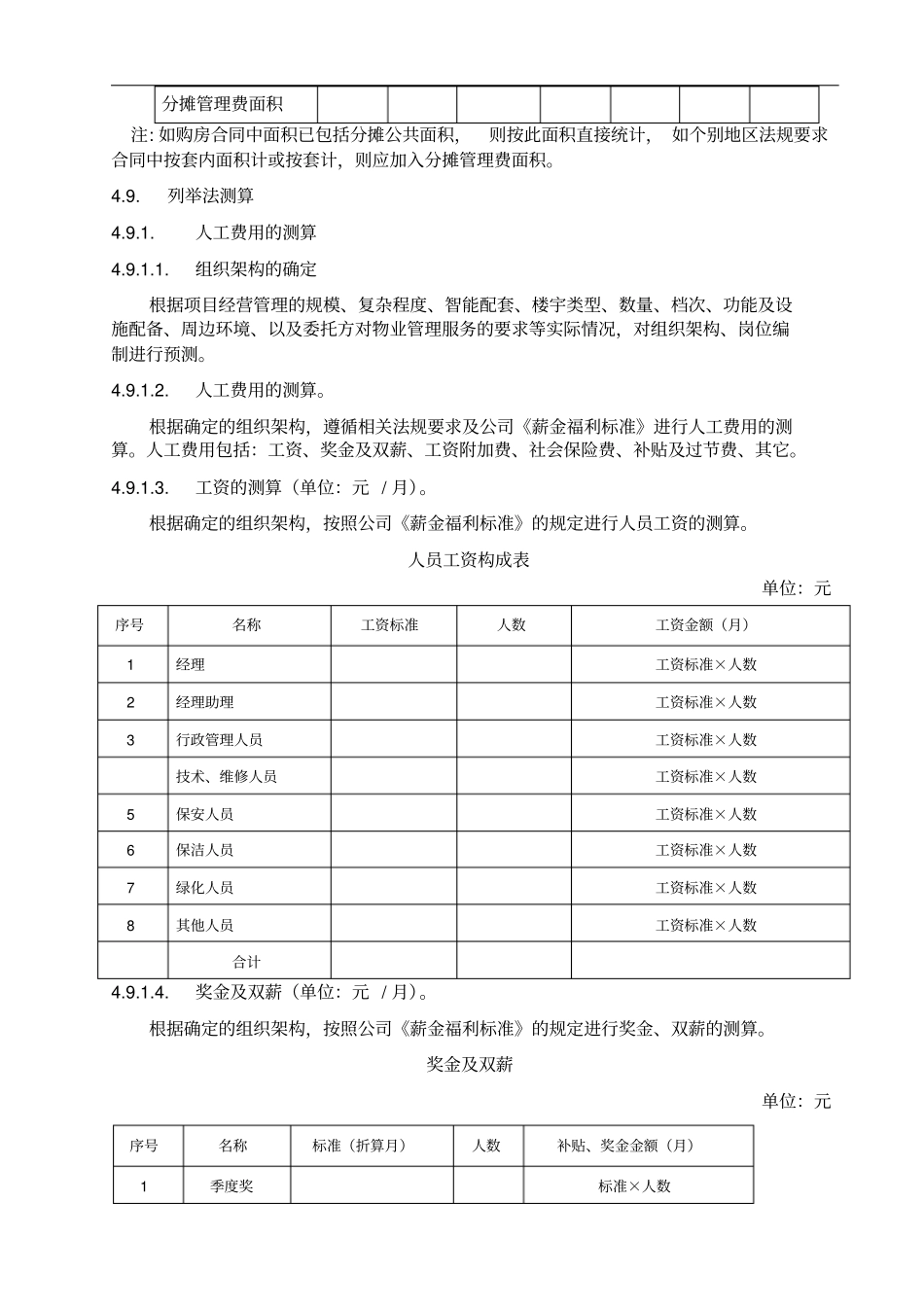 物业管理费测算指引_第2页