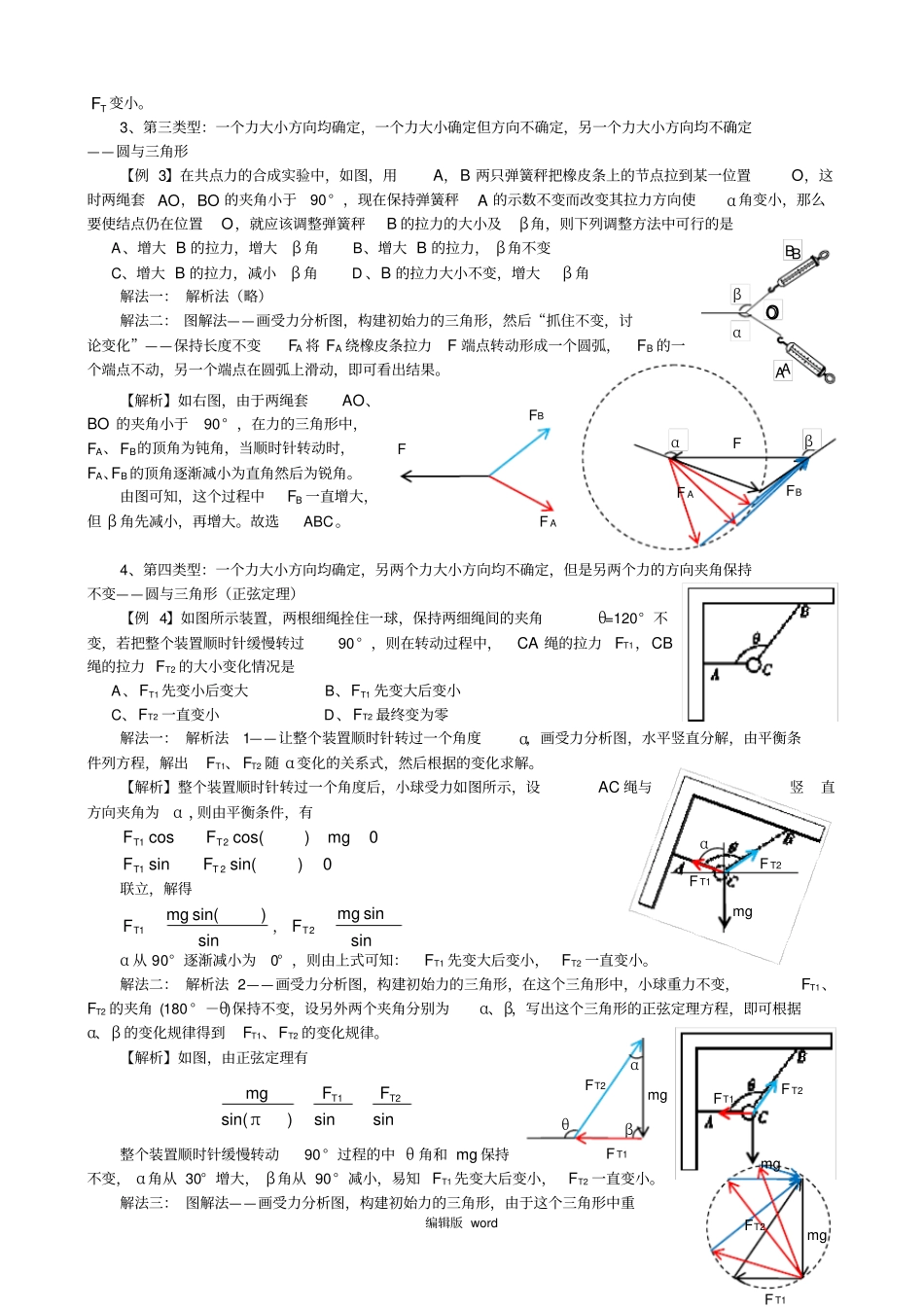 物体的动态平衡问题解题技巧_第3页