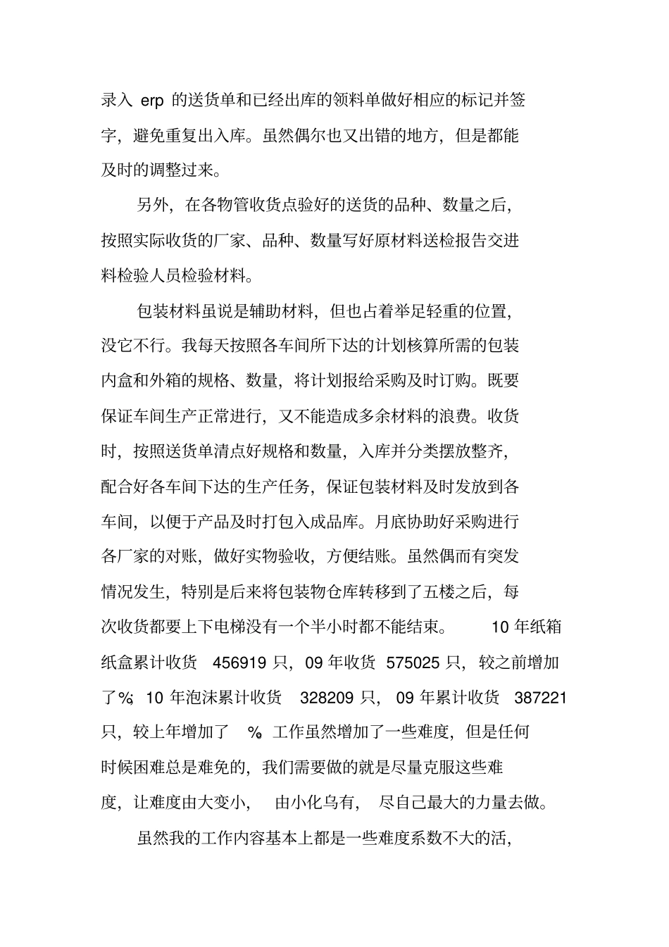 物料部仓库管理工作总结_第2页