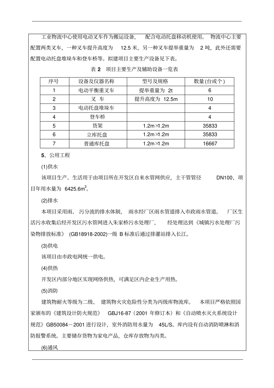 物流中心建设项目立项环境影响评价评价报告书_第3页