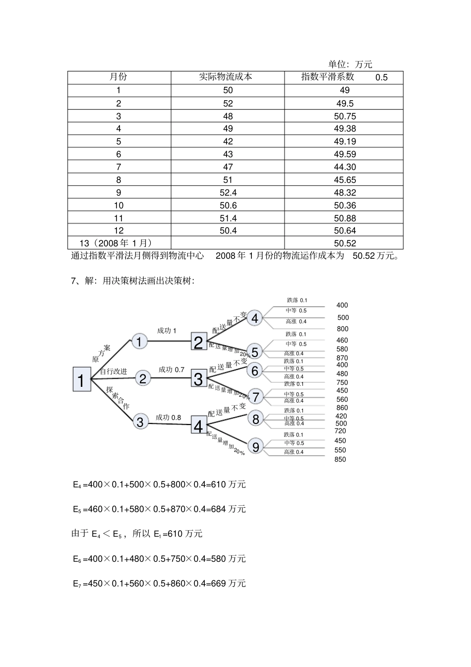 物流成本管理课后习题计算题参考答案教程文件_第2页