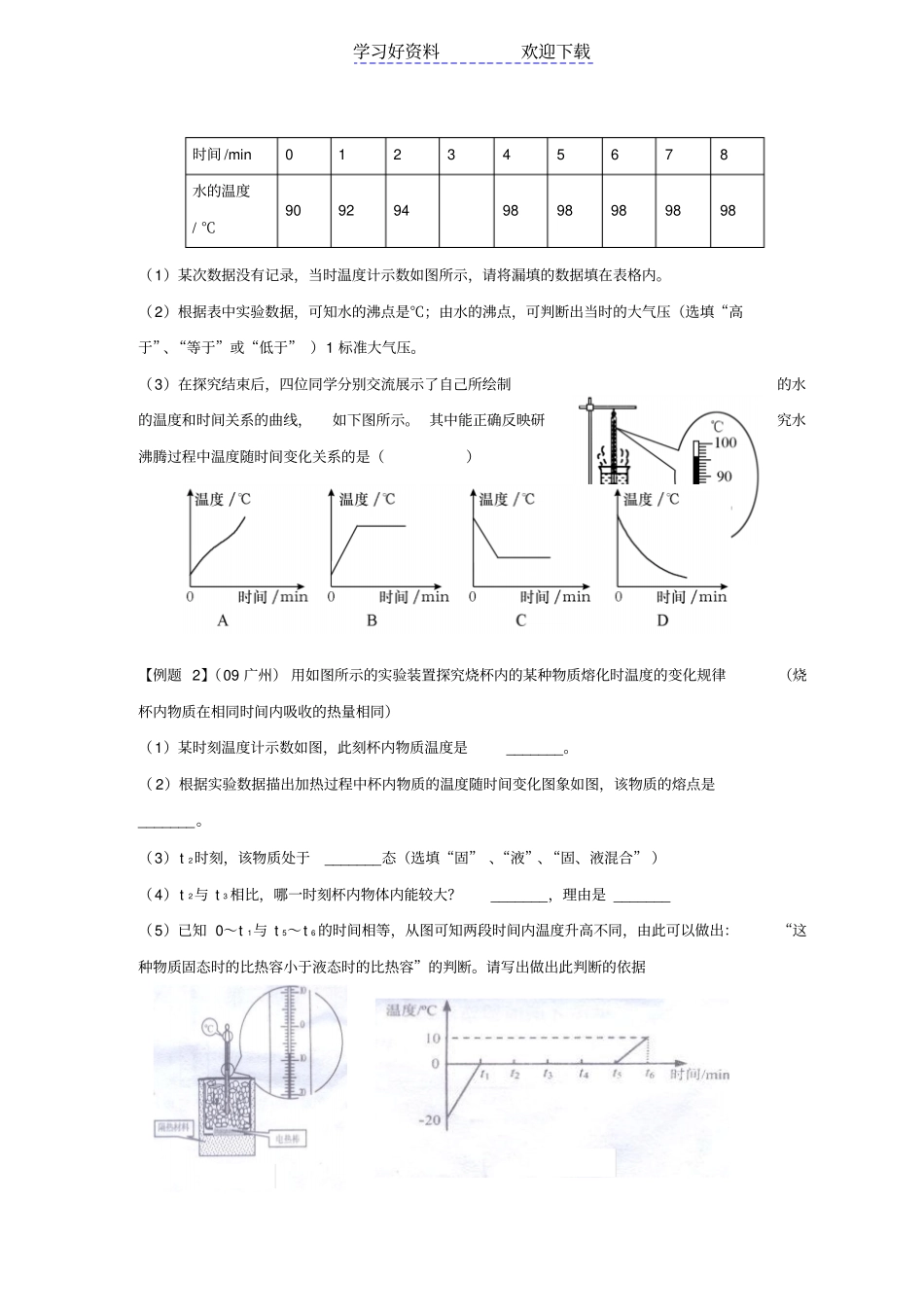 物理复习要点物态变化_第2页