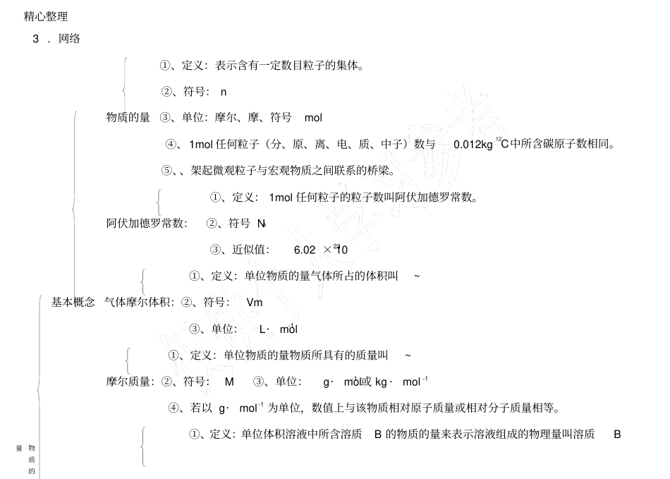 物质的量知识点整理_第3页