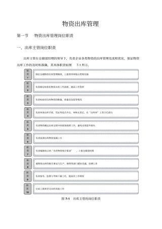 物资出库管理制度