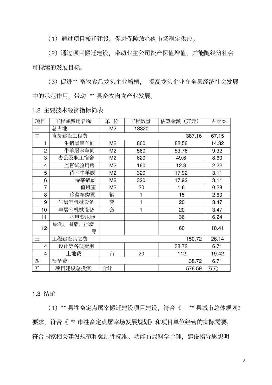 牲畜定点屠宰项目可行性研究报告_第3页