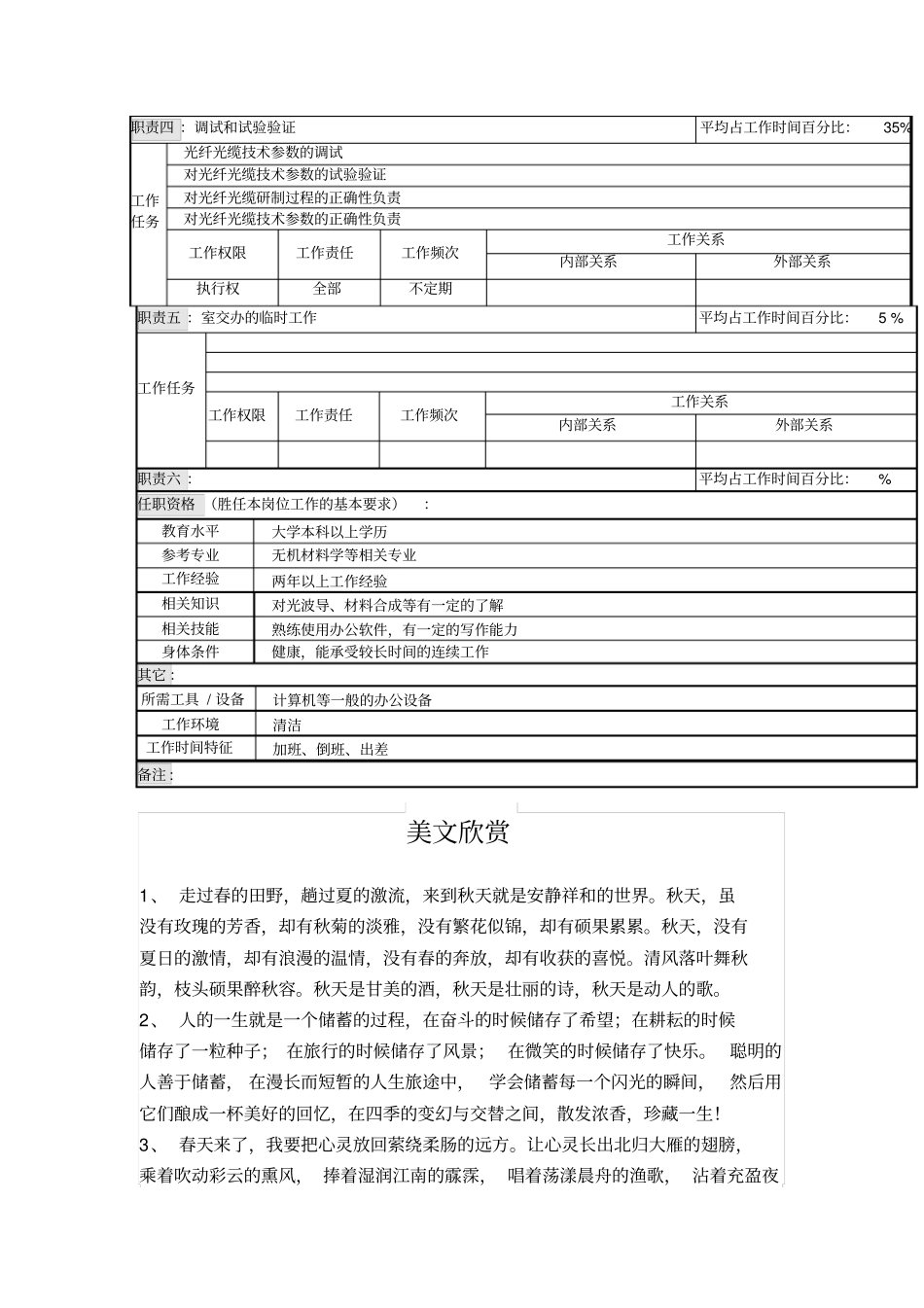 特种光纤光缆研发职务说明书_第2页