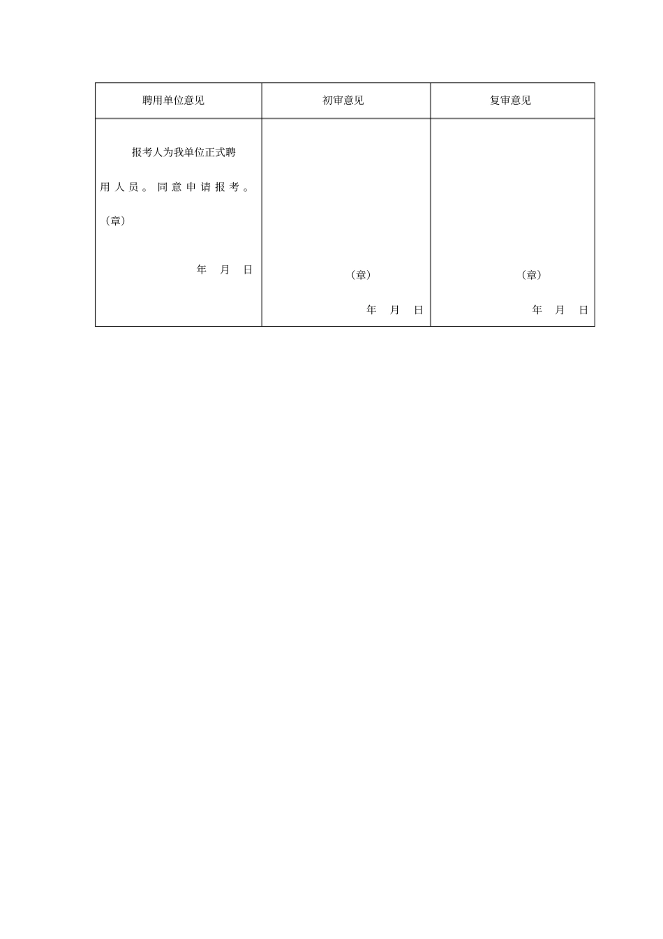 特种设备无损检测人员初试申请表表格模板、格式_第2页