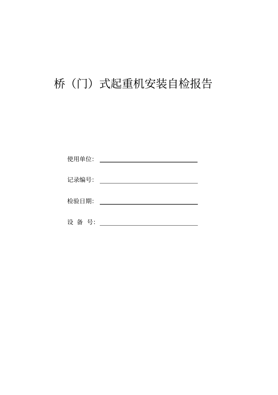 特种设备自检报告_第1页