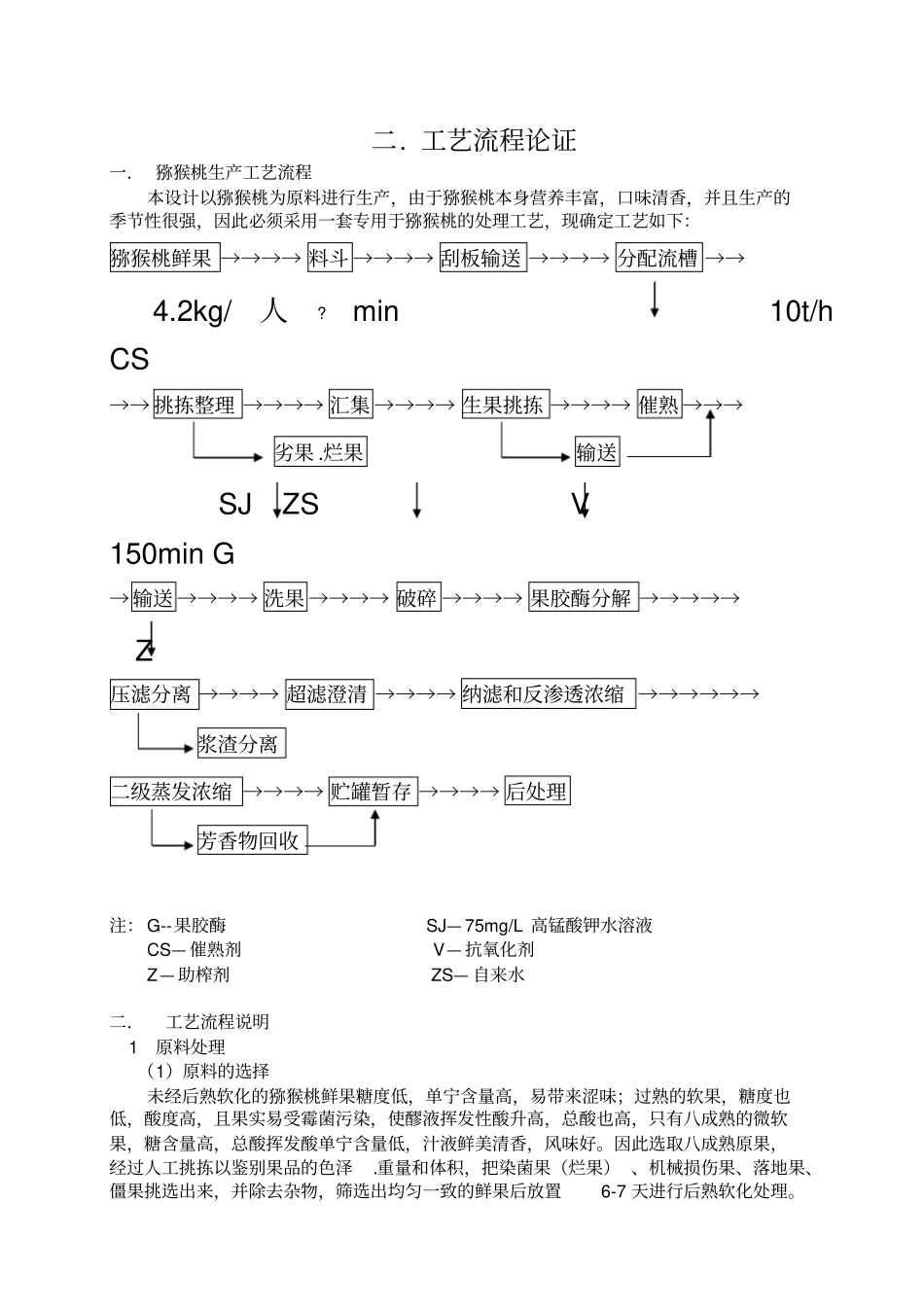 猕猴桃果汁厂课程设计_第3页