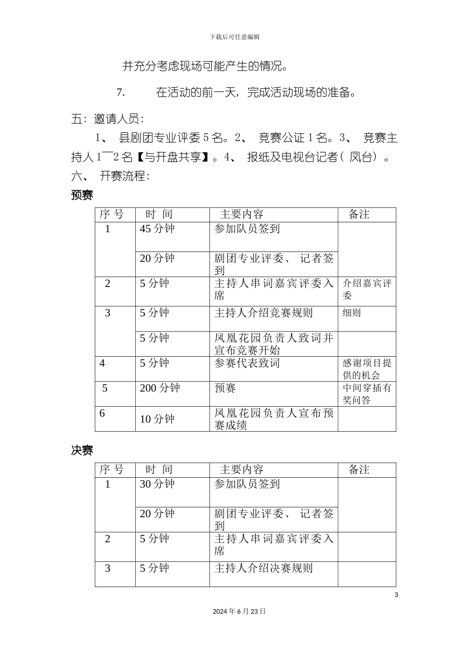 凤凰花园杯锣鼓队争霸赛策划方案_第3页
