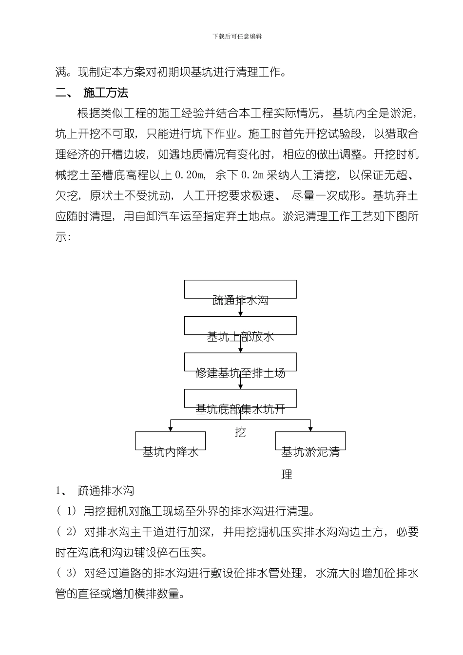 初期坝淤泥开挖方案模板_第3页
