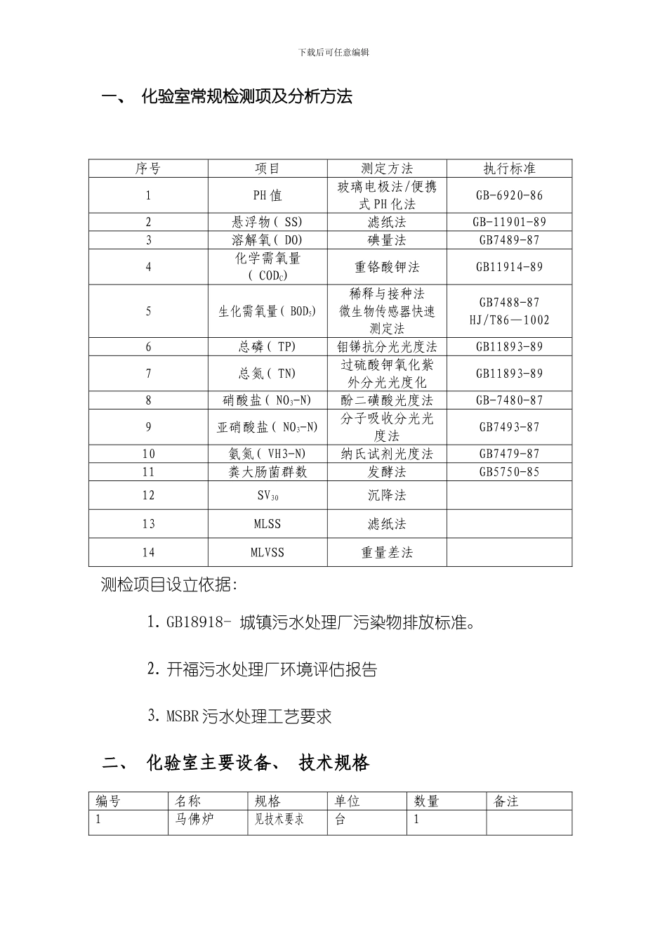 化验室建设方案污水处理厂样本_第3页