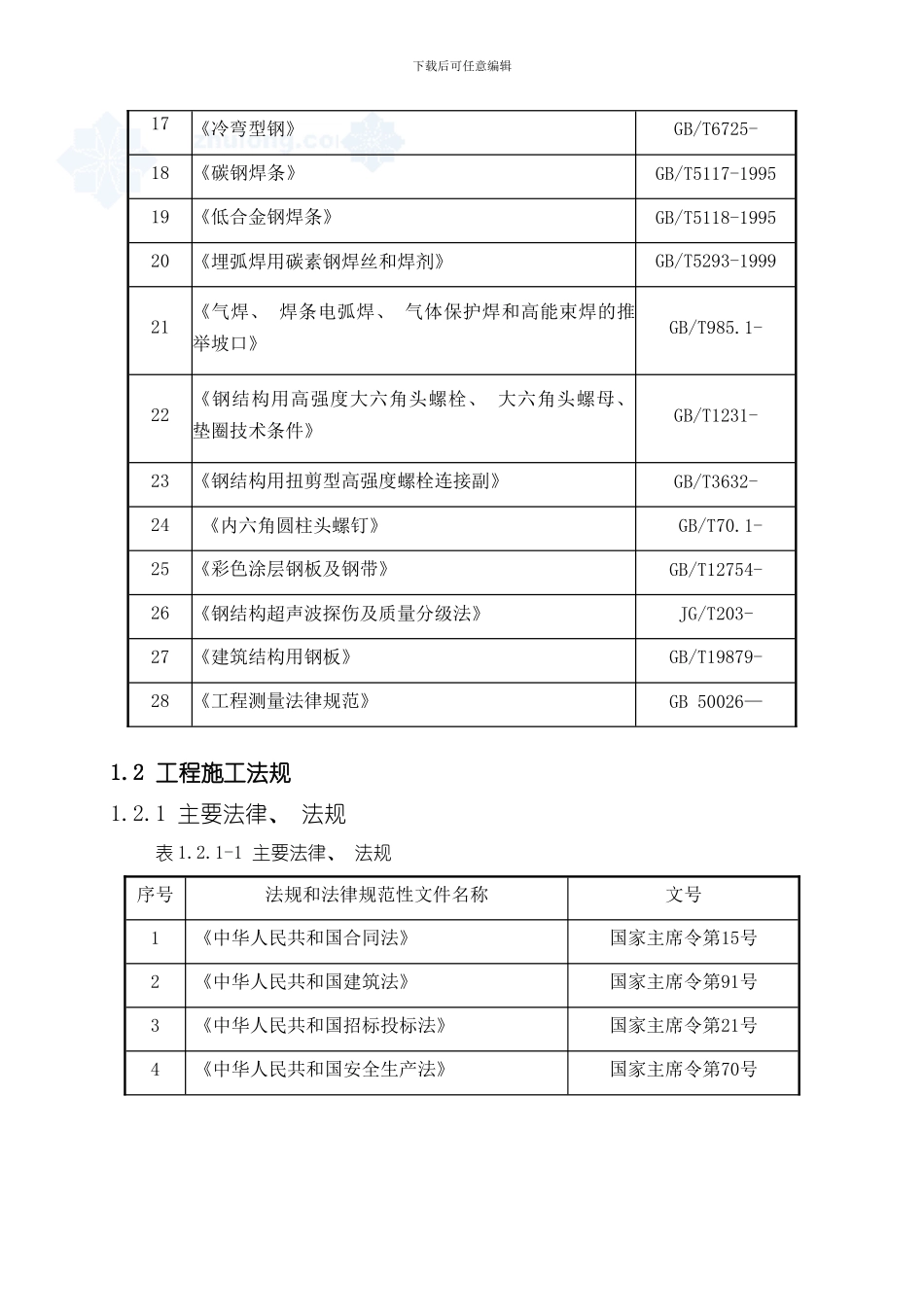 北京汽车冲压车间钢结构厂房施工方案推荐样本_第2页