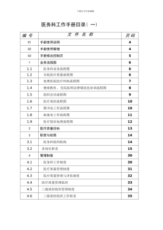 医务科工作手册