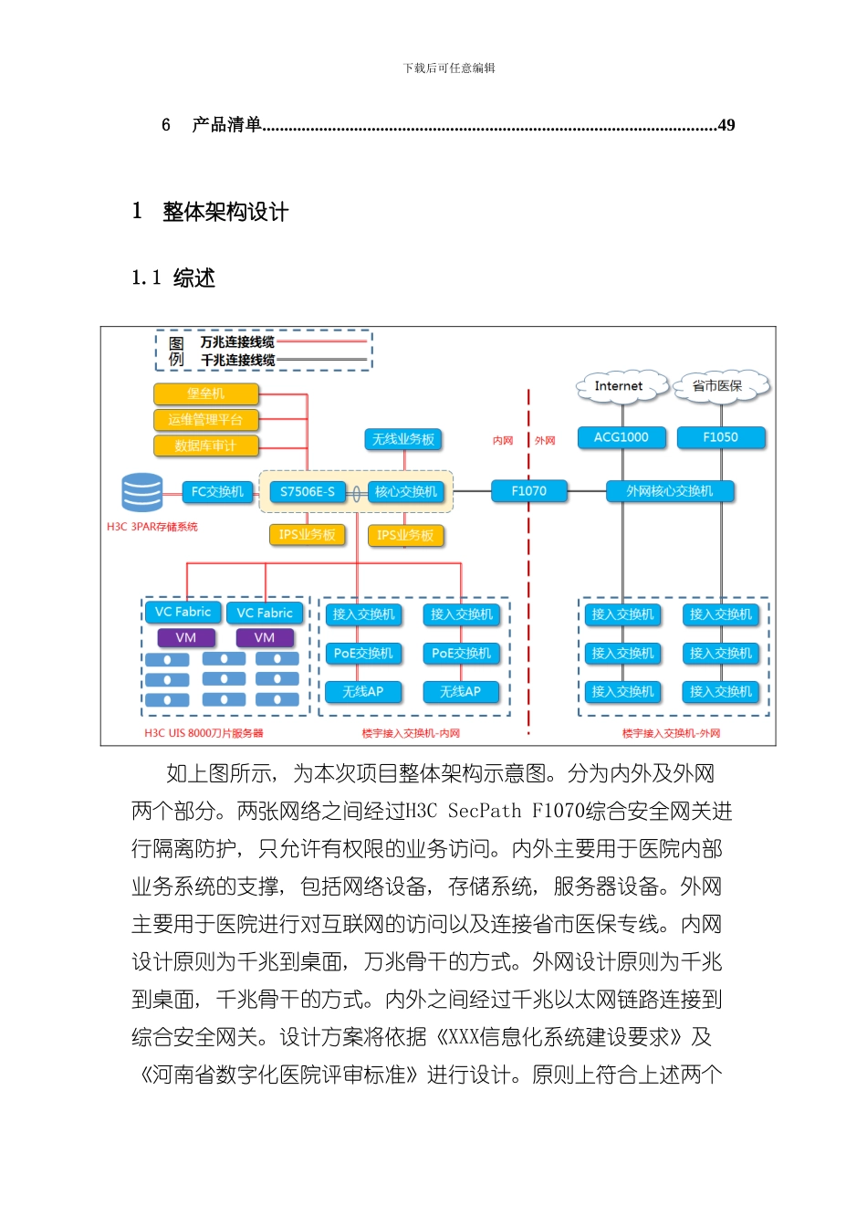 医院基础架构建设解决方案样本_第3页