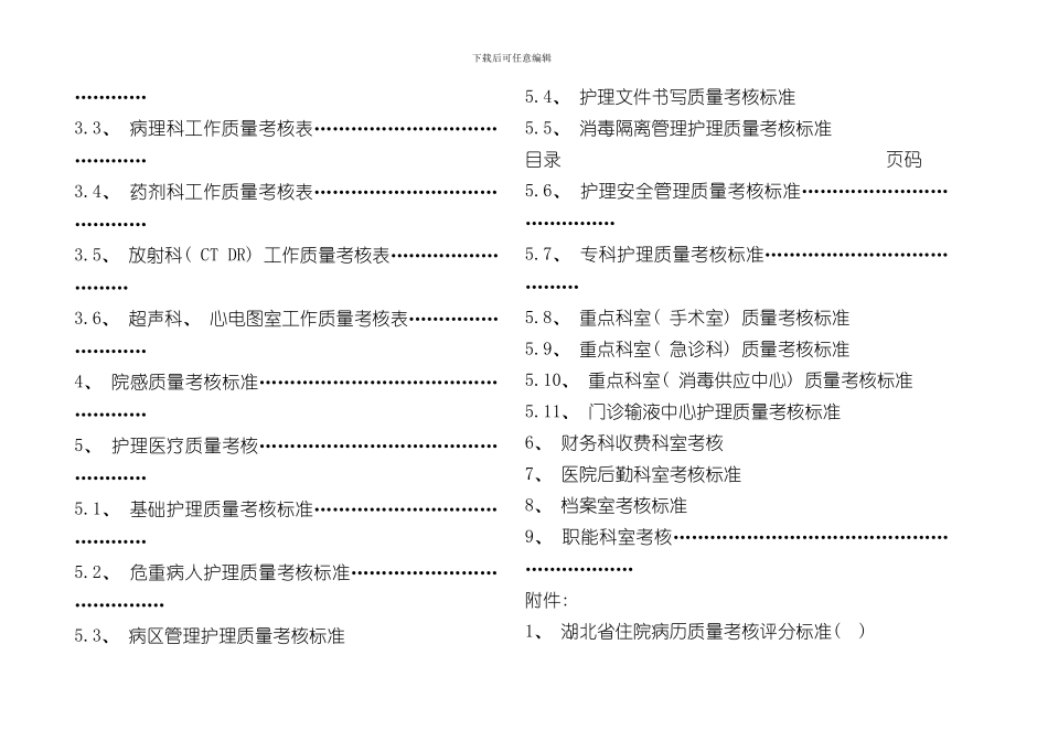 医院各科室医疗安全质量考核细则样本_第2页