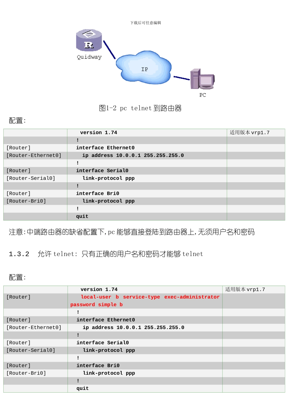 华为系列中端路由器典型配置手册样本_第3页