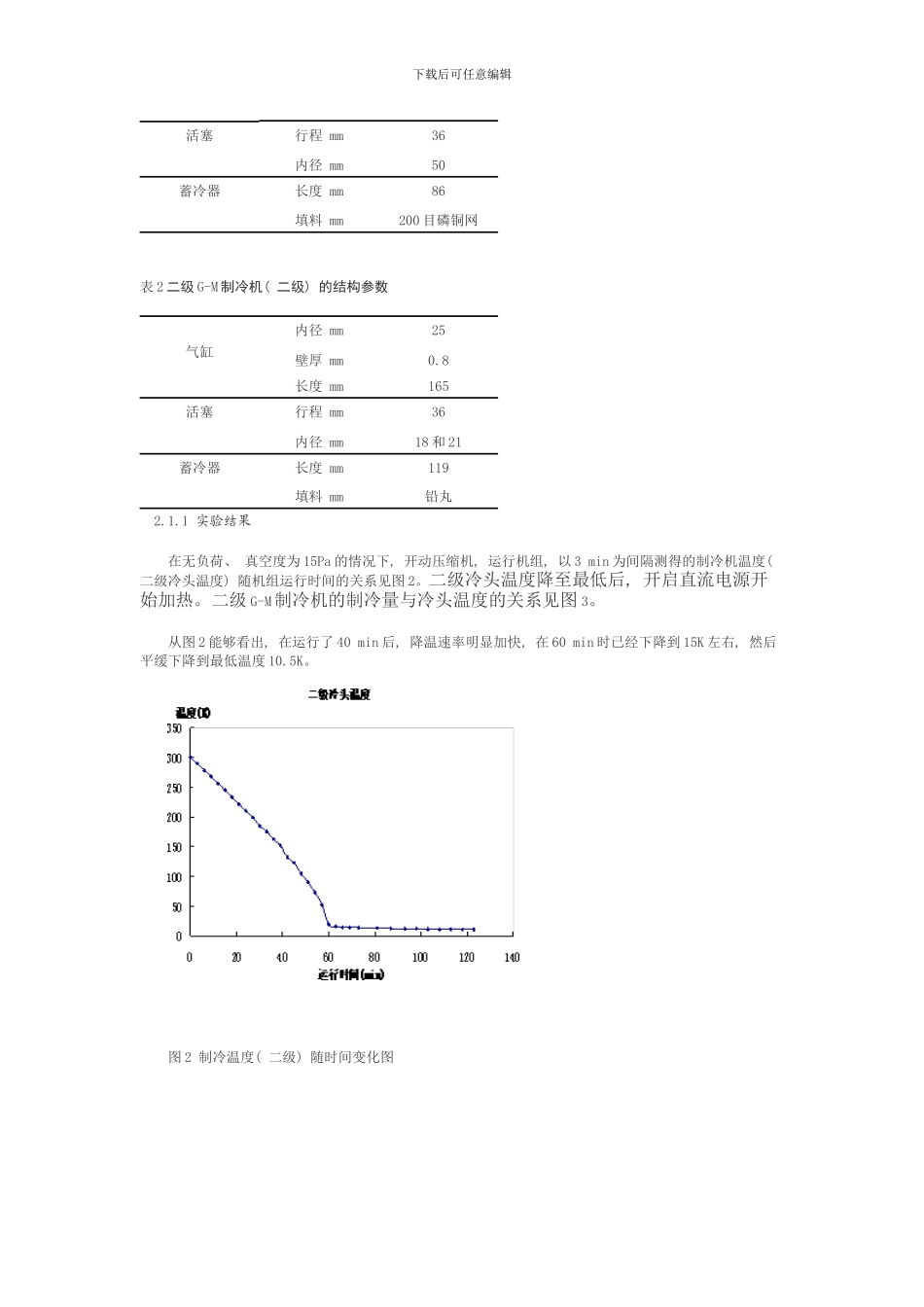 单双级gm制冷机的实验研究模板_第3页