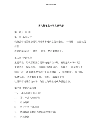 南大智尊宝市场实操手册