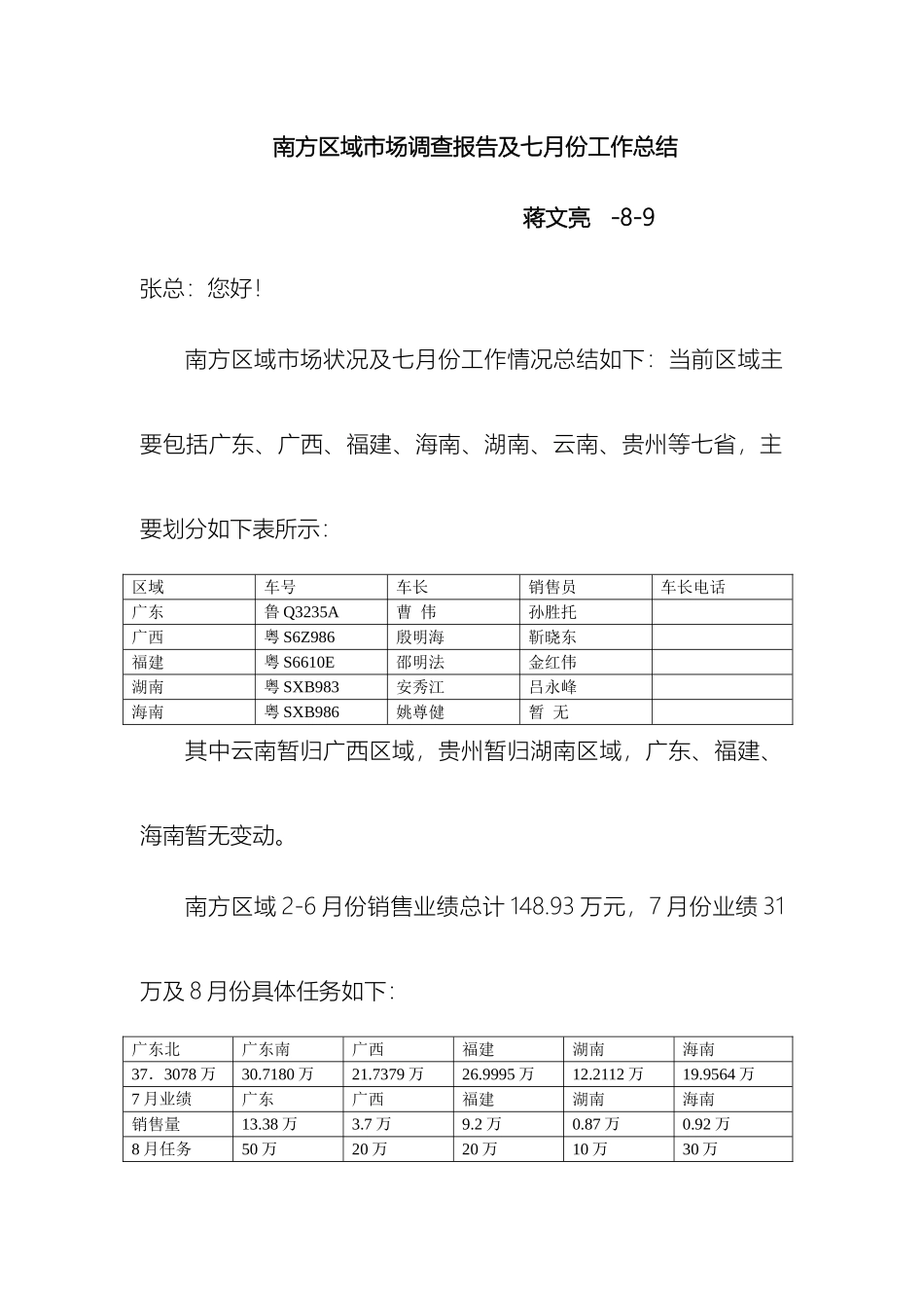 南方区域市场调查报告及七月份工作总结_第2页
