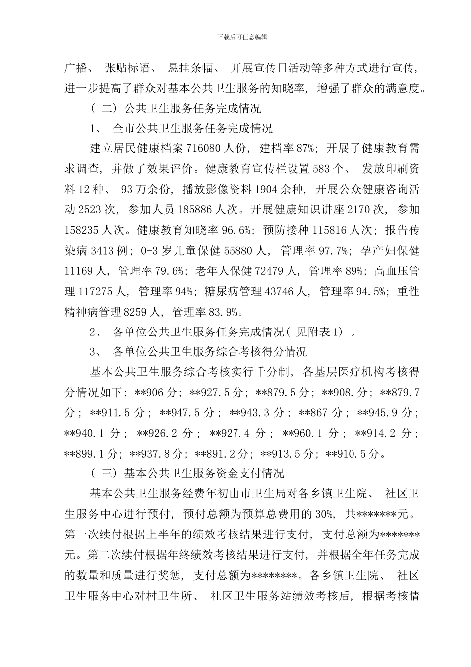 卫生局基本公共卫生服务项目绩效考核_第3页