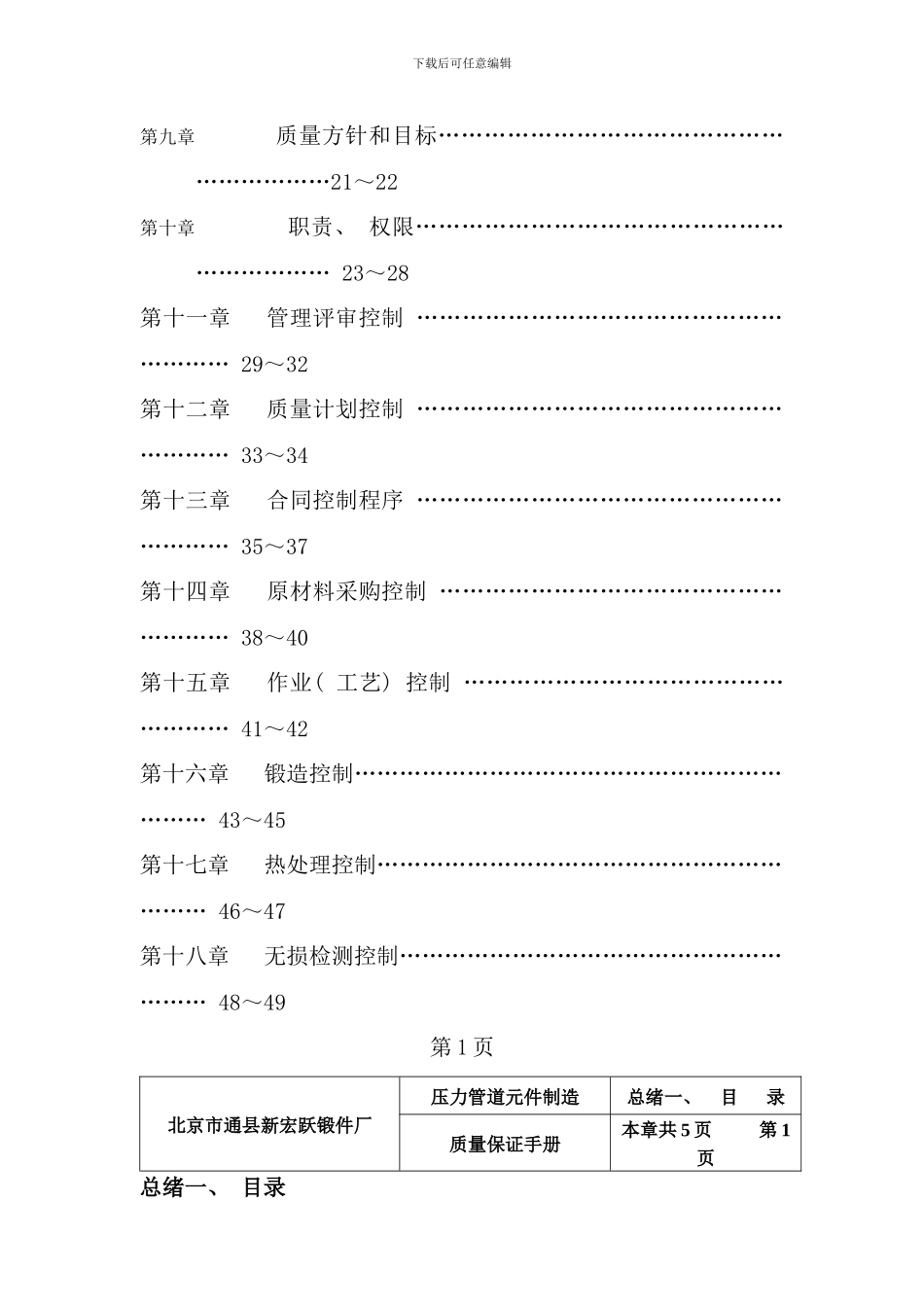 压力管道元件制造质保手册_第3页