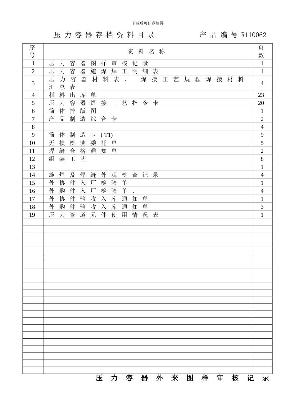 压力容器焊接工艺文件_第1页