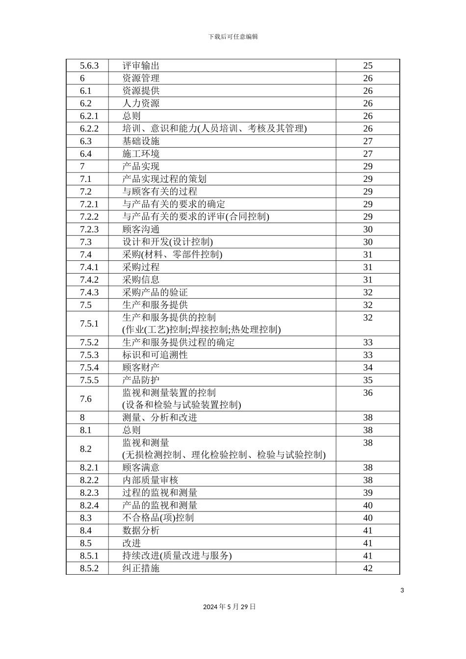 压力管道安装质量手册_第3页