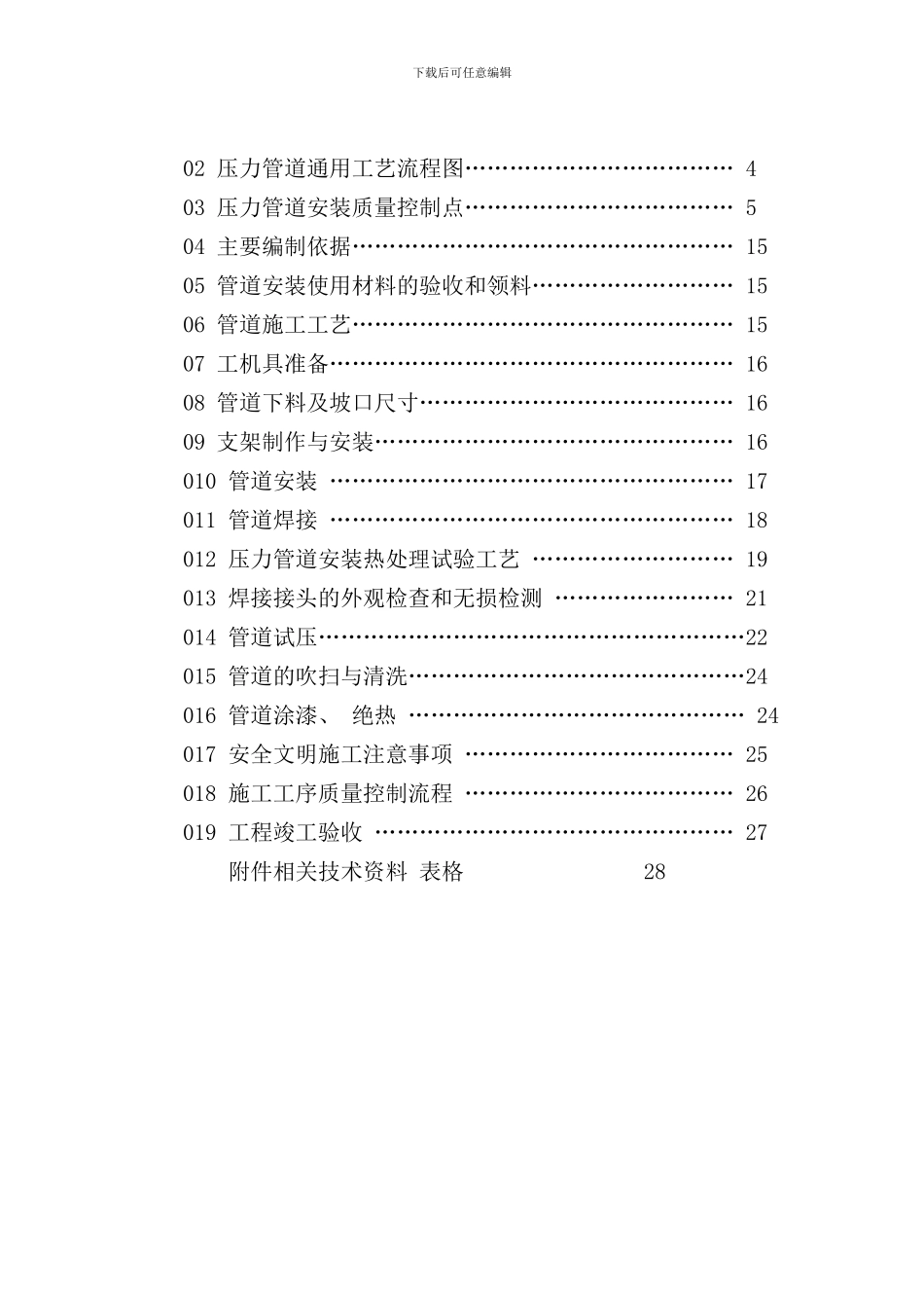 压力管道安装工艺文件_第2页